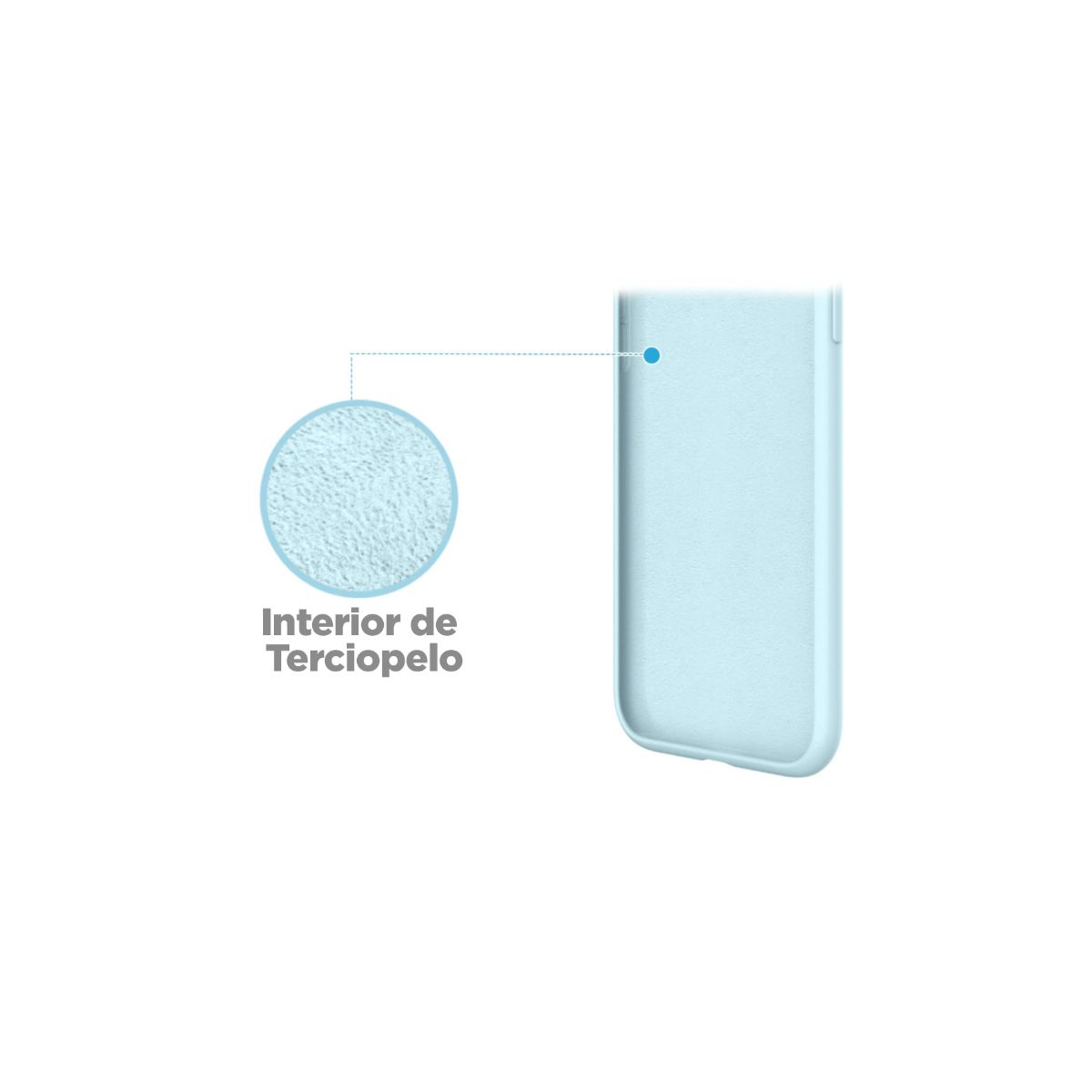 JOIGO - Carcasa Para Xiaomi Note 12S Goma Celeste