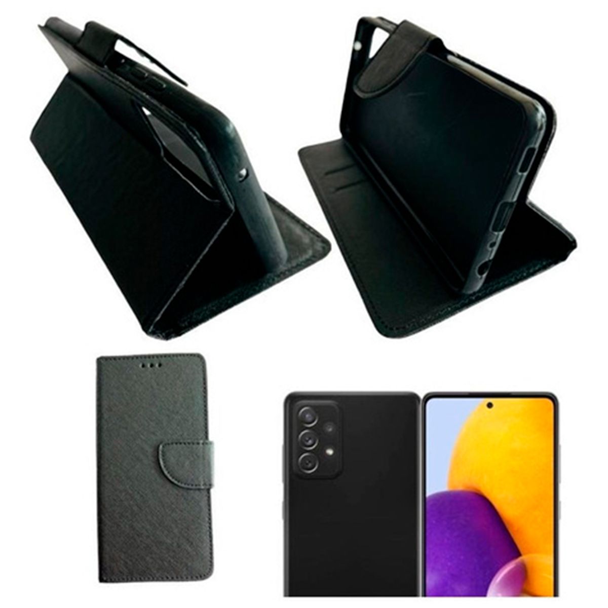 GENERICO - Carcasa Para Samsung A72 Flip Cover Agenda