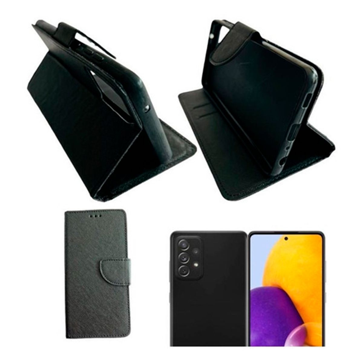 GENERICO - Carcasa Para Samsung A72 Flip Cover Agenda