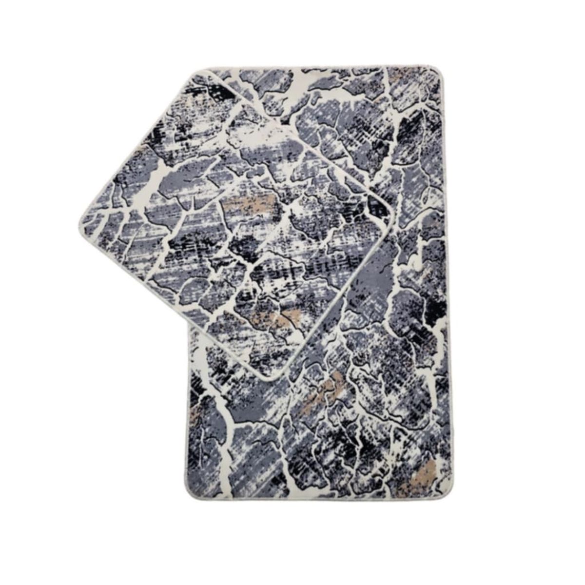 GENERICO - Set 2 Piso de baño con antideslizante hechos en Turquía 60X100 CM