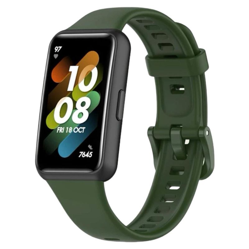 GENERICO - Correa De Repuesto Silicona Para Huawei Band 7 Verde