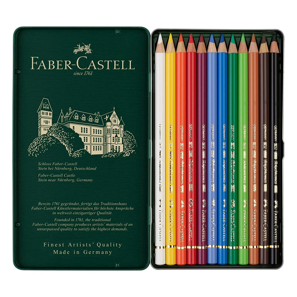FABER-CASTELL - Faber-Castell Polychromos - 12 Colores