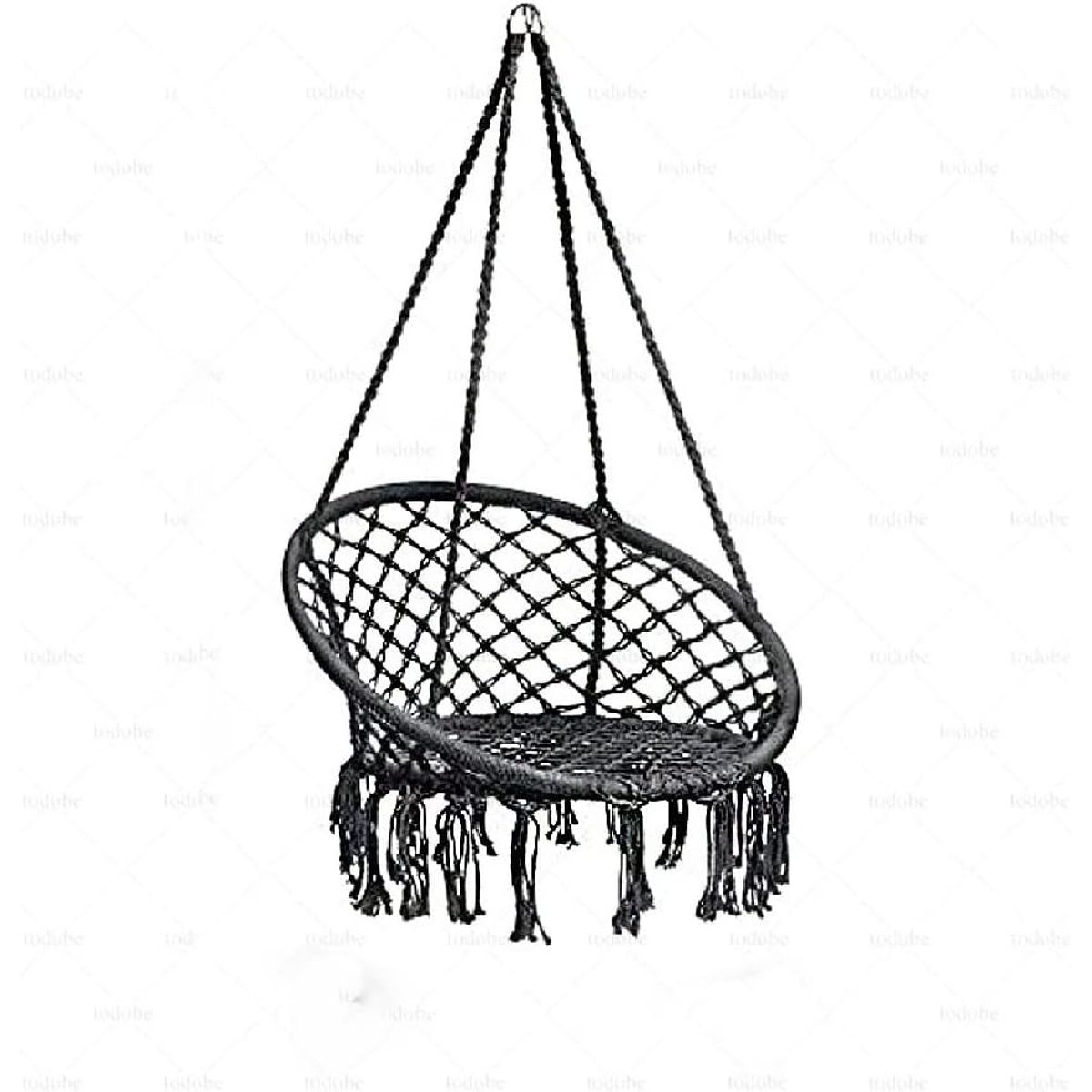 GENERICO - SILLA COLGANTE COLOR NEGRO ESPECIAL JARDIN O DORMITORIOS