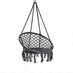 GENERICO - SILLA COLGANTE COLOR NEGRO ESPECIAL JARDIN O DORMITORIOS