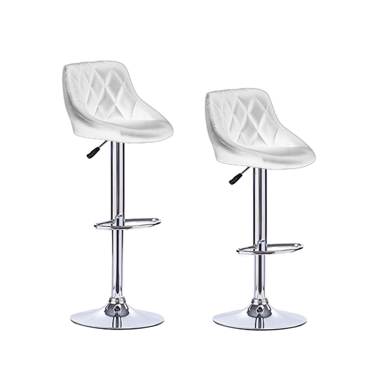 SDFIT - Sillas de Bar Pack 2x Unidades Blanco Modelo B0012