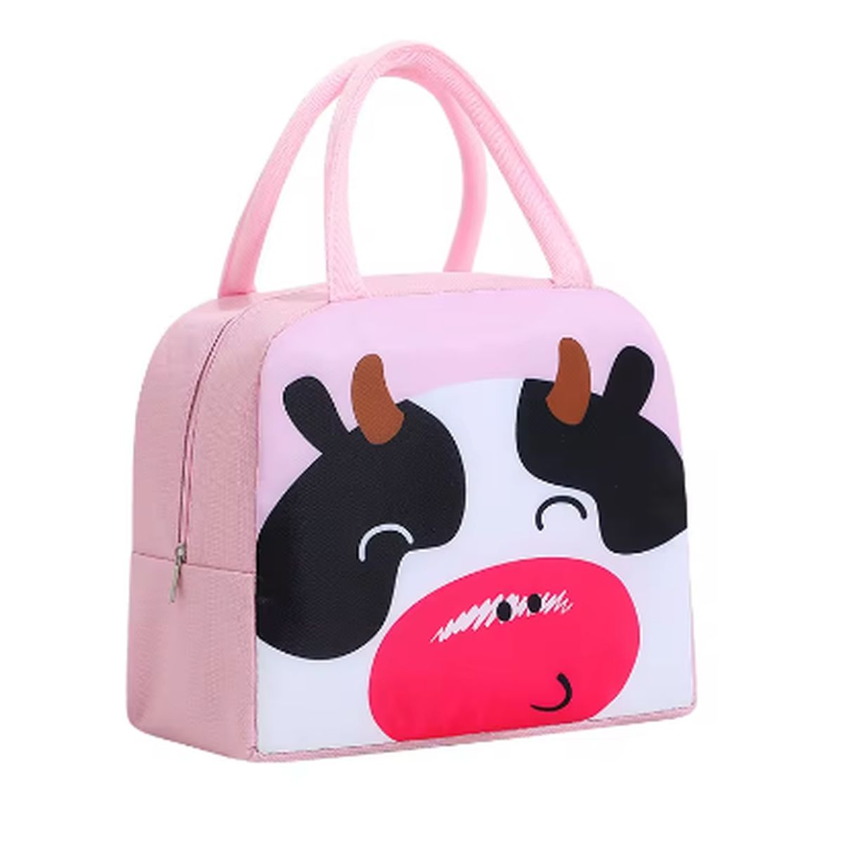 GENERICO - Lonchera Térmica con Diseño de Vaca -Mantén tus Alimentos Frescos