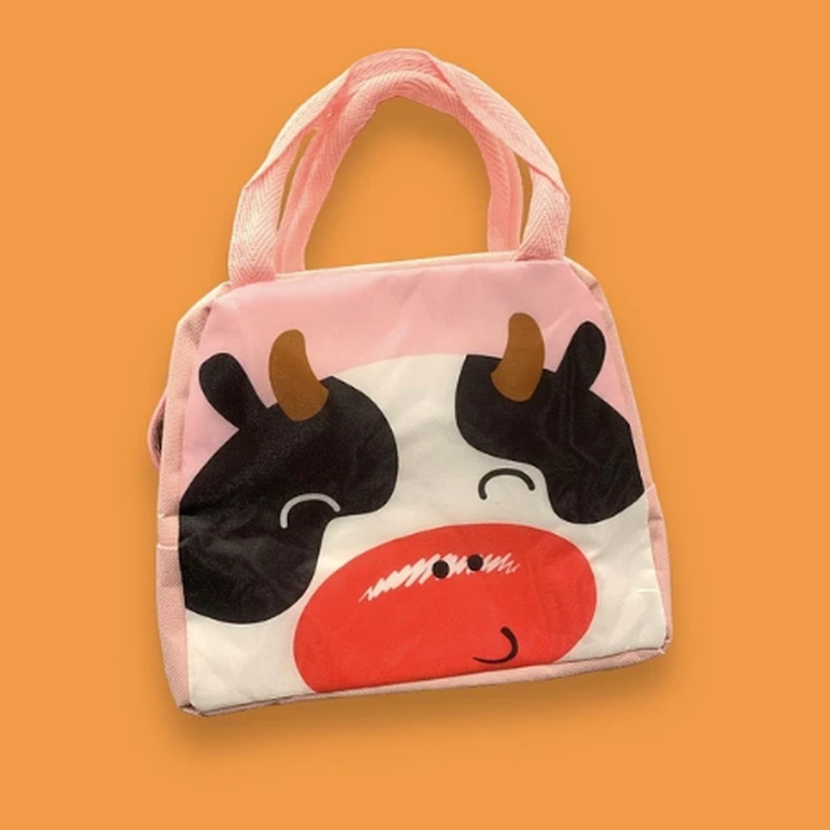 GENERICO - Lonchera Térmica con Diseño de Vaca -Mantén tus Alimentos Frescos