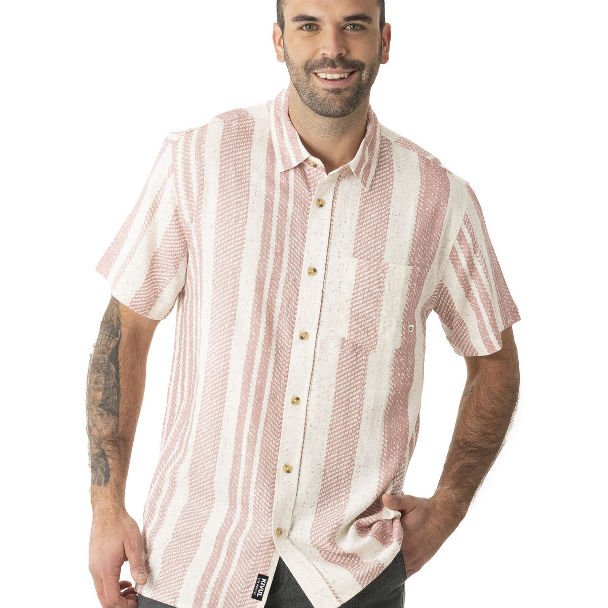 KIVUL - Camisa Hombre Kivul Morzo Blanco