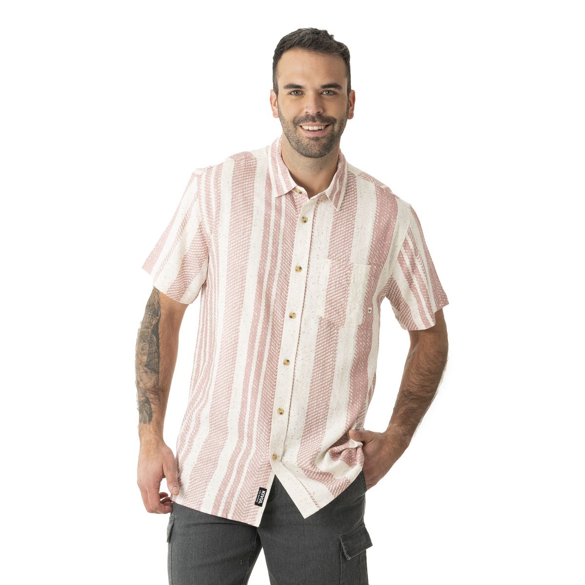 KIVUL - Camisa Hombre Kivul Morzo Blanco