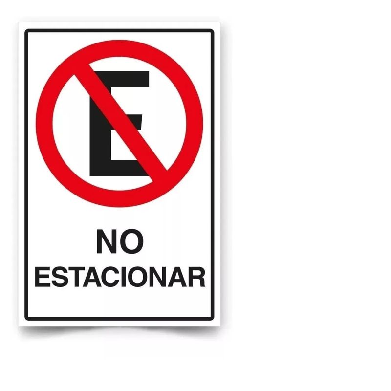 GENERICO - Señalética No Estacionar 30x20cm