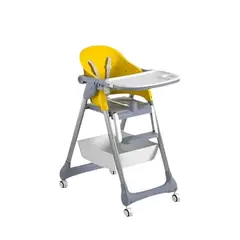 KIDSCOOL - Silla De Comer Moderna Amarilla