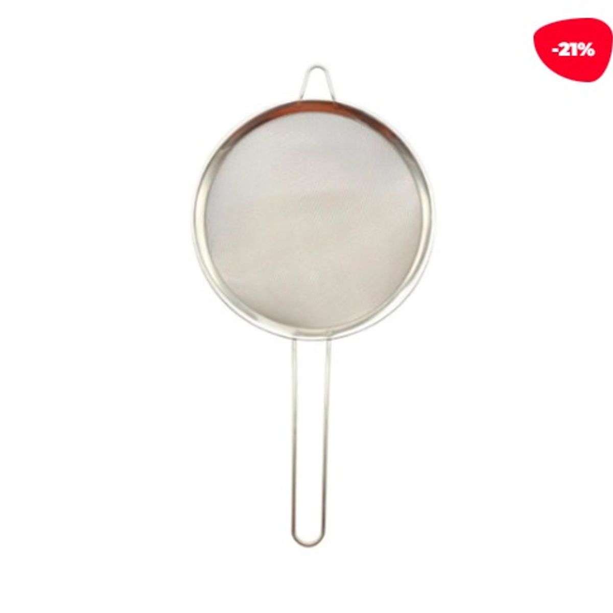 GENERICO - Colador Asas Acero Inoxidable Plateado  20Cm