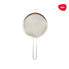 GENERICO - Colador Asas Acero Inoxidable Plateado 20Cm