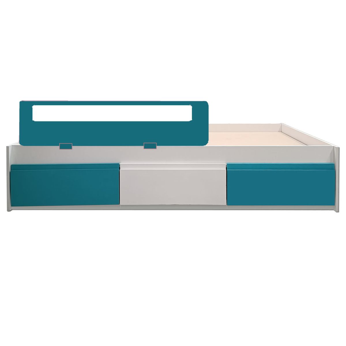 DECORACION CREATIVA - Cama Infantil - Montessori 3 Cajones 1 Pza - Calipso/Blanco