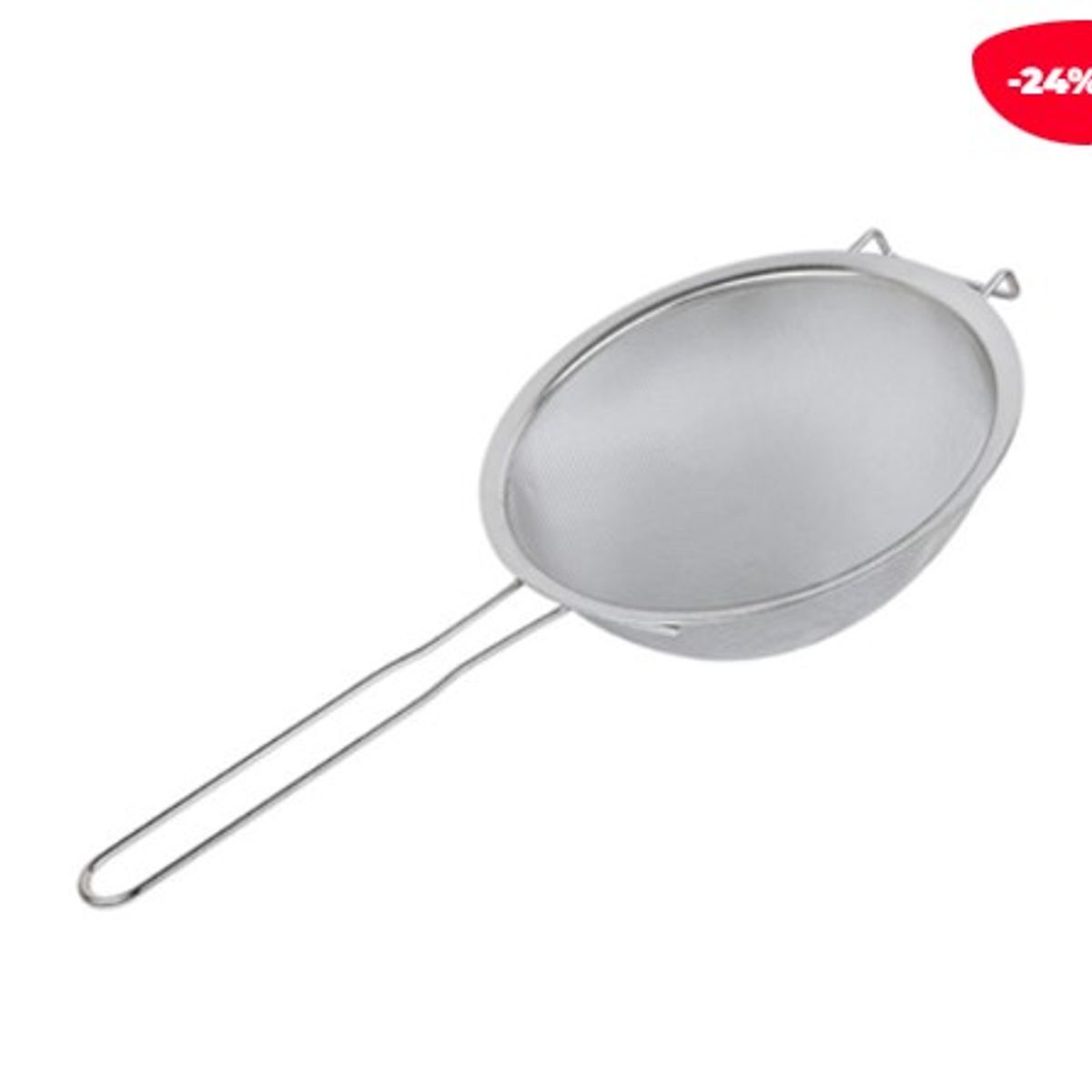 GENERICO - Colador Asas Acero Inoxidable Plateado 21Cm