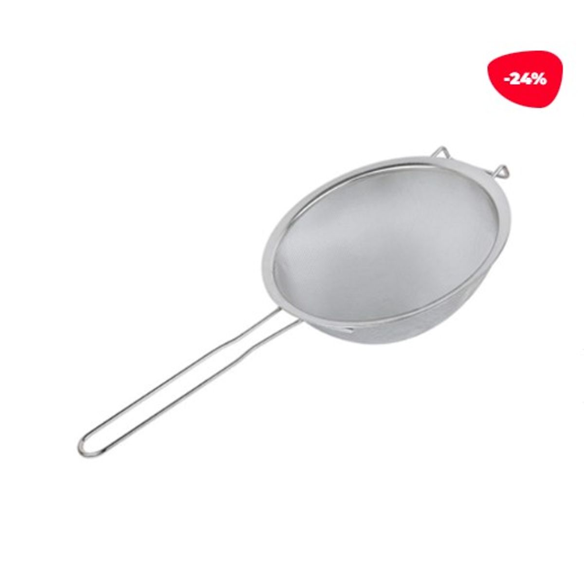 GENERICO - Colador Asas Acero Inoxidable Plateado 21Cm