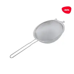 GENERICO - Colador Asas Acero Inoxidable Plateado 21Cm