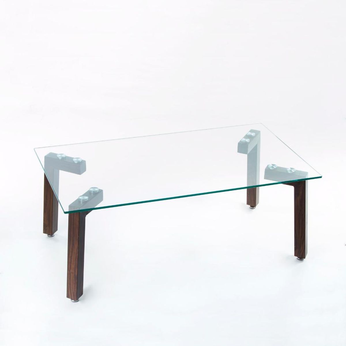 SPAZZIO - Mesa centro Jockey nogal - Café