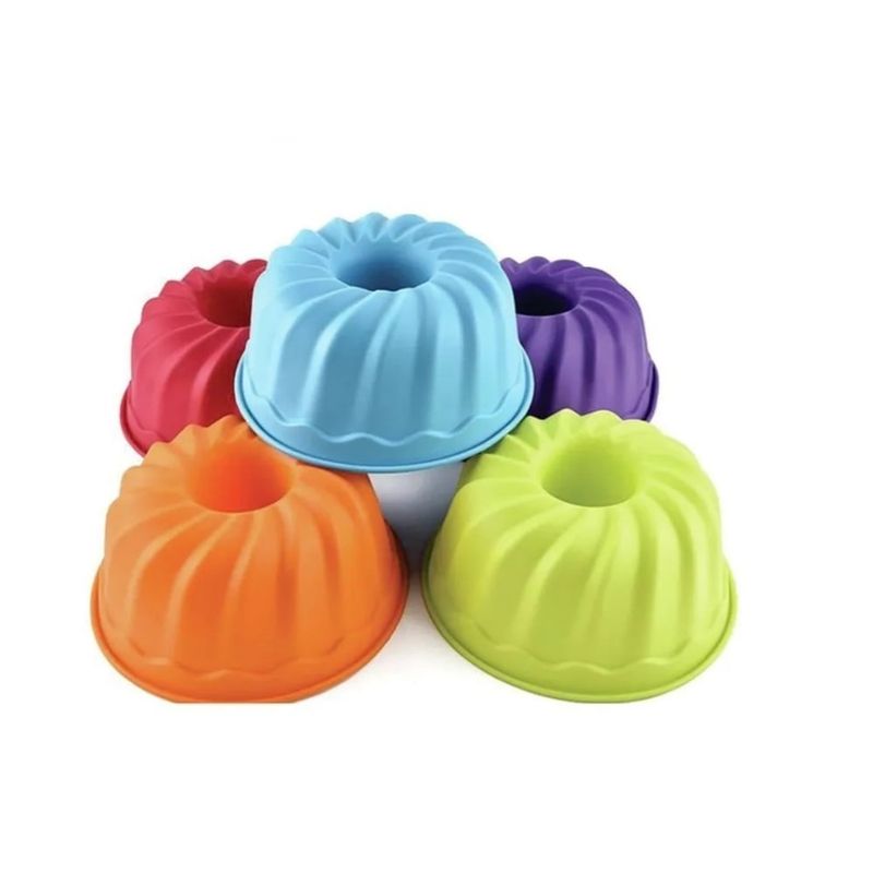 GENERICO - Molde De Silicona Para Queque 25 Cm Colores Azar