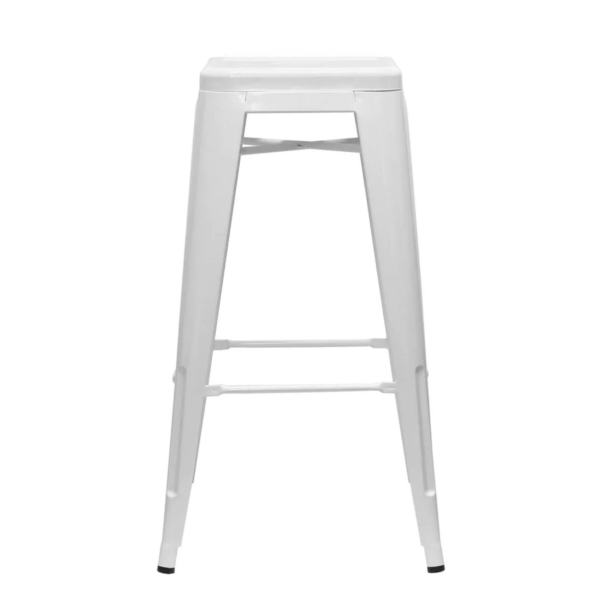 GENERICO - Pack 4 Taburetes Pisos Metal Tolix para Comedor Bar LF5-03H  - blanco