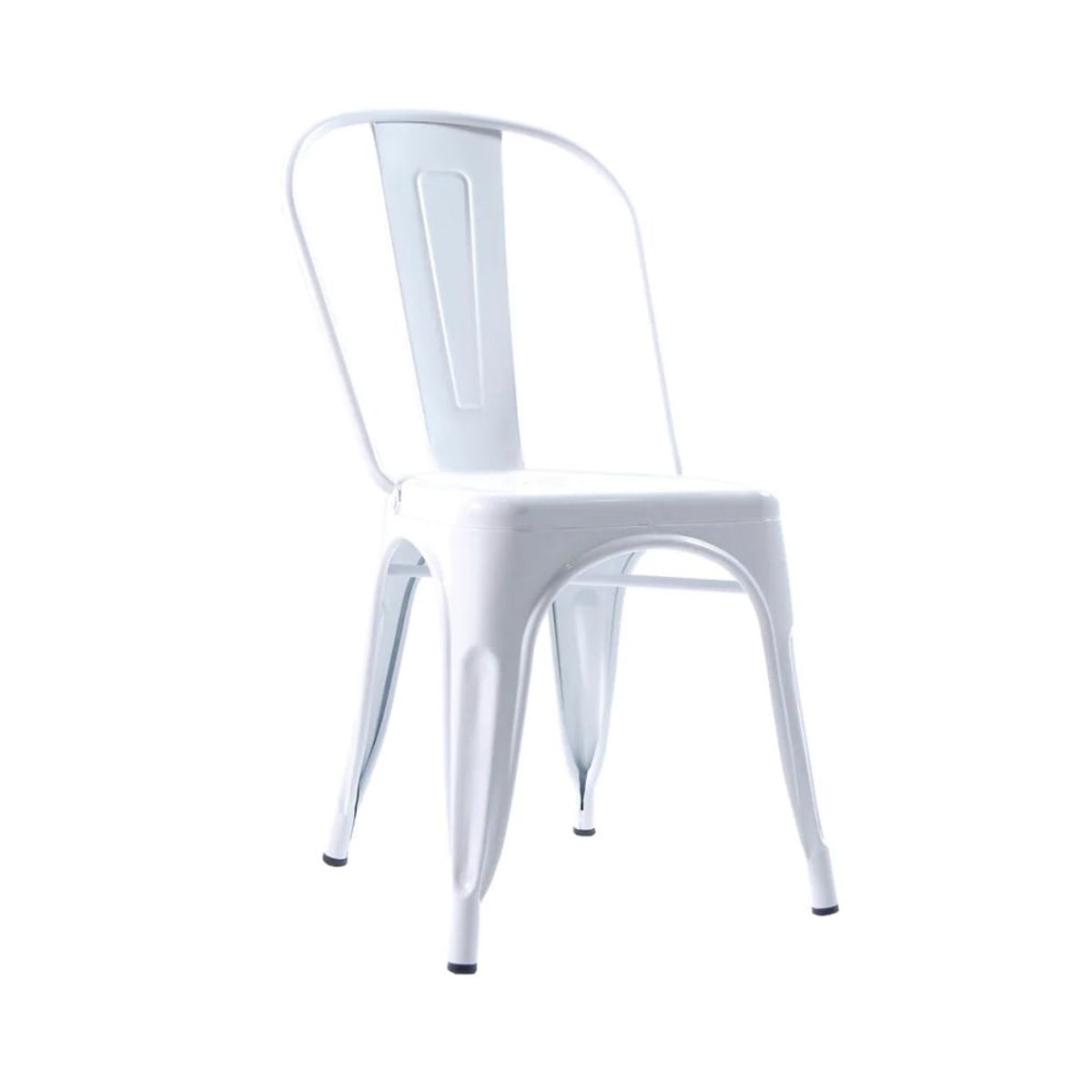 GENERICO - Silla Metal Tolix para Comedor Bar LF5-01  - blanco
