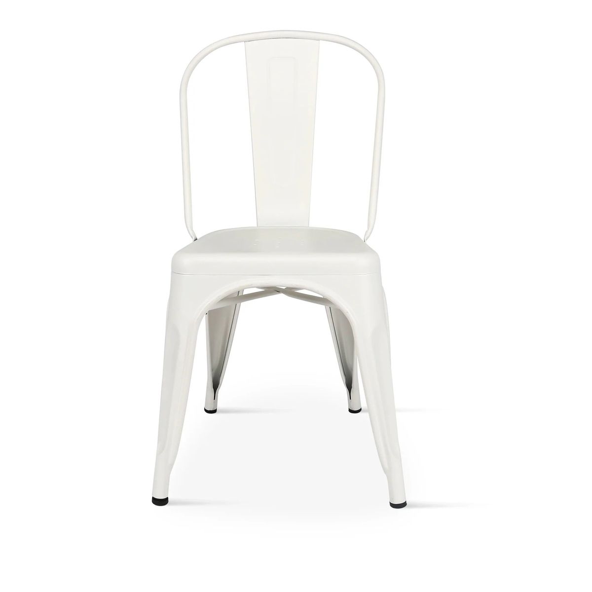 GENERICO - Silla Metal Tolix para Comedor Bar LF5-01  - blanco