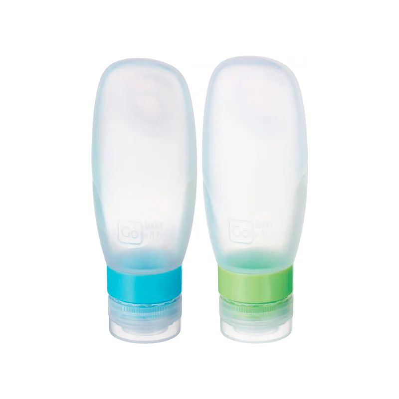GO TRAVEL - Set 2 Botellitas Para Cabina Silicona 100Ml