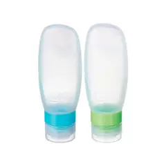 GO TRAVEL - Set 2 Botellitas Para Cabina Silicona 100Ml