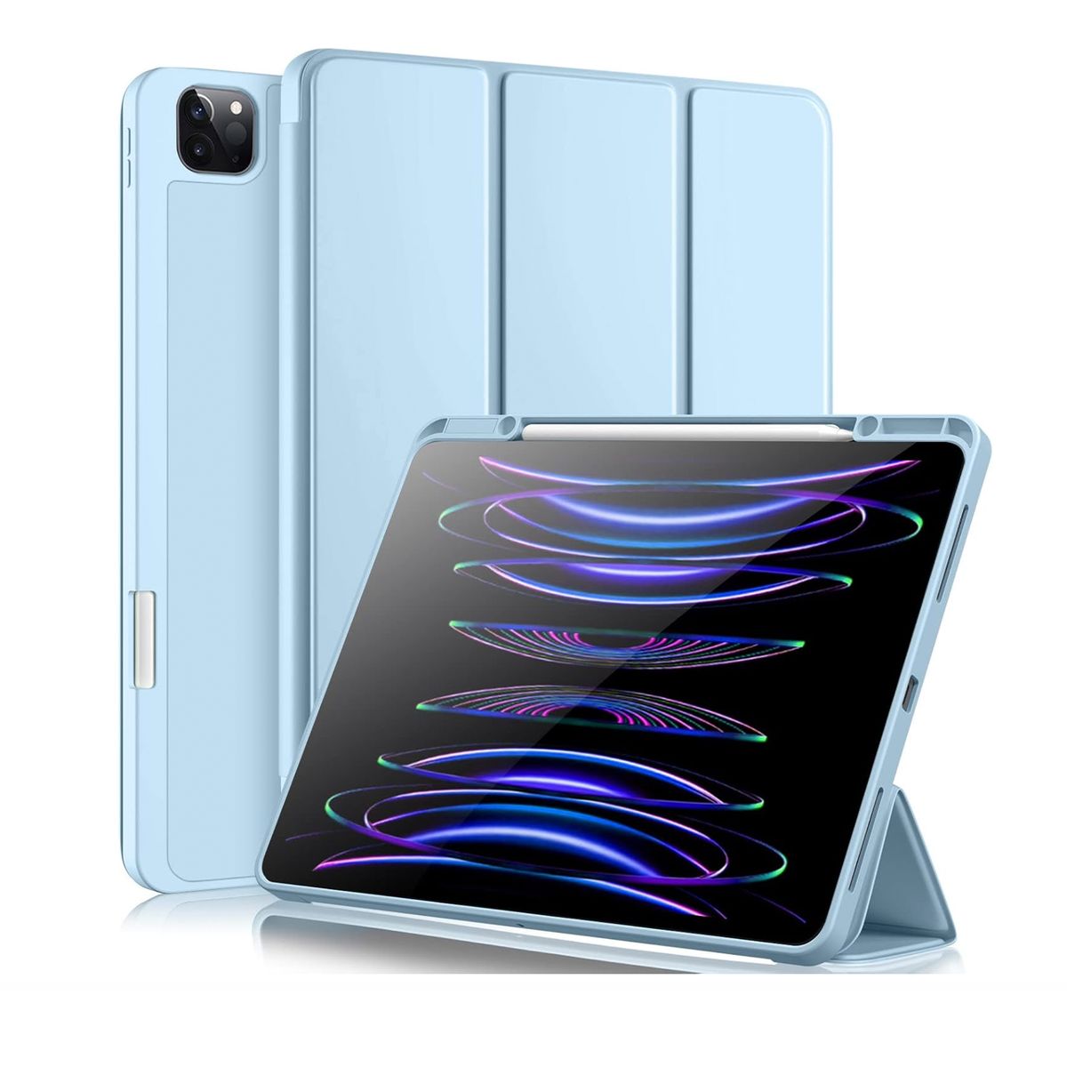 JOIGO - Carcasa Fundas Smart Cover Para iPad Air 13 M2 2024 Celeste