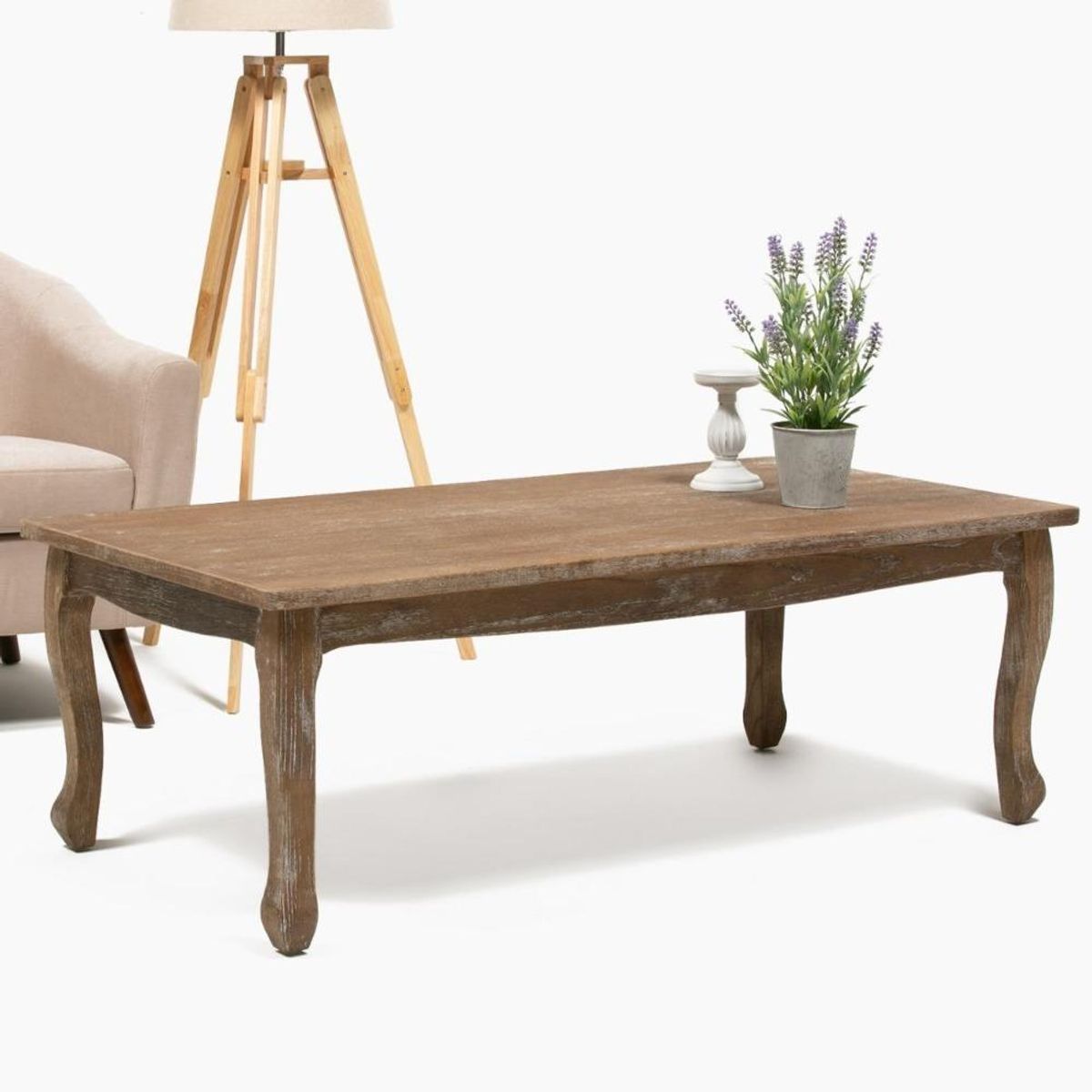 SPAZZIO - Mesa centro Retro albayalde 115x60x45 cm