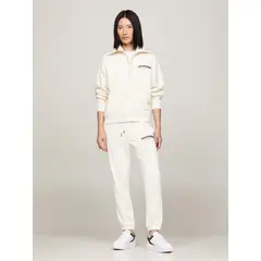 TOMMY HILFIGER - Joggers Con Logo Monotype Beige
