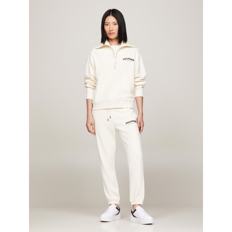 TOMMY HILFIGER - Joggers Con Logo Monotype Beige Tommy Hilfiger