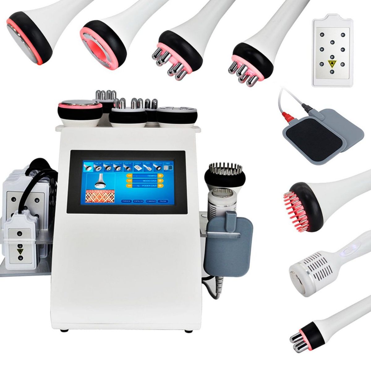 GENERICO - Maquina Lipolaser 9 En 1 Cavitación Radiofrecuencia Rf Vacum