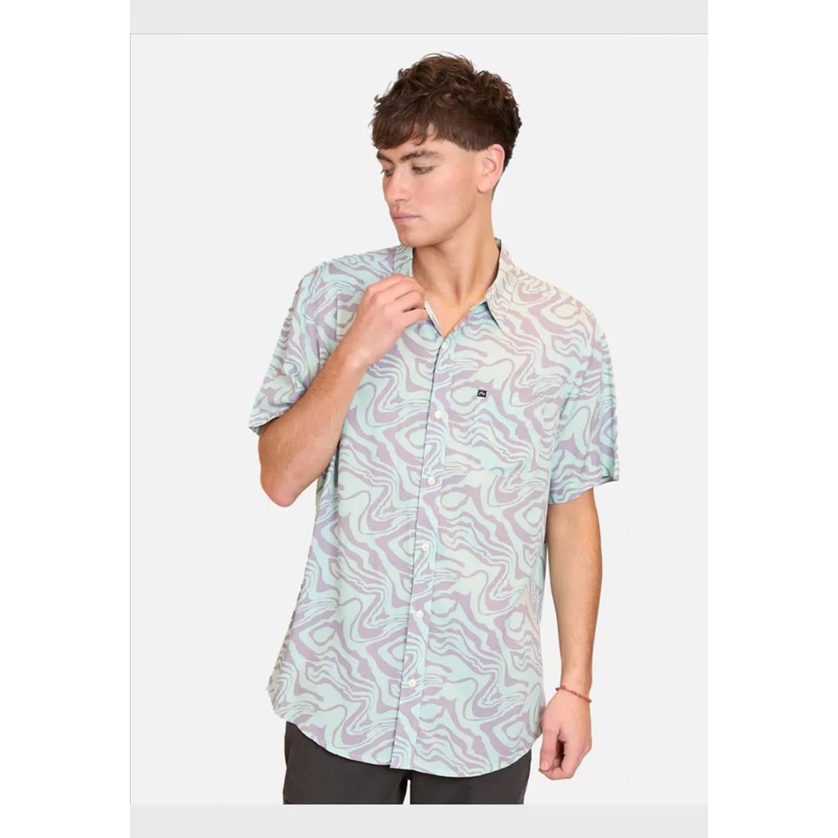 RUSTY - Camisa MC Madness Ss Multicolor Hombre Rusty