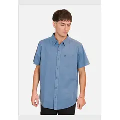 RUSTY - Camisa MC R Die Ss Azul Hombre