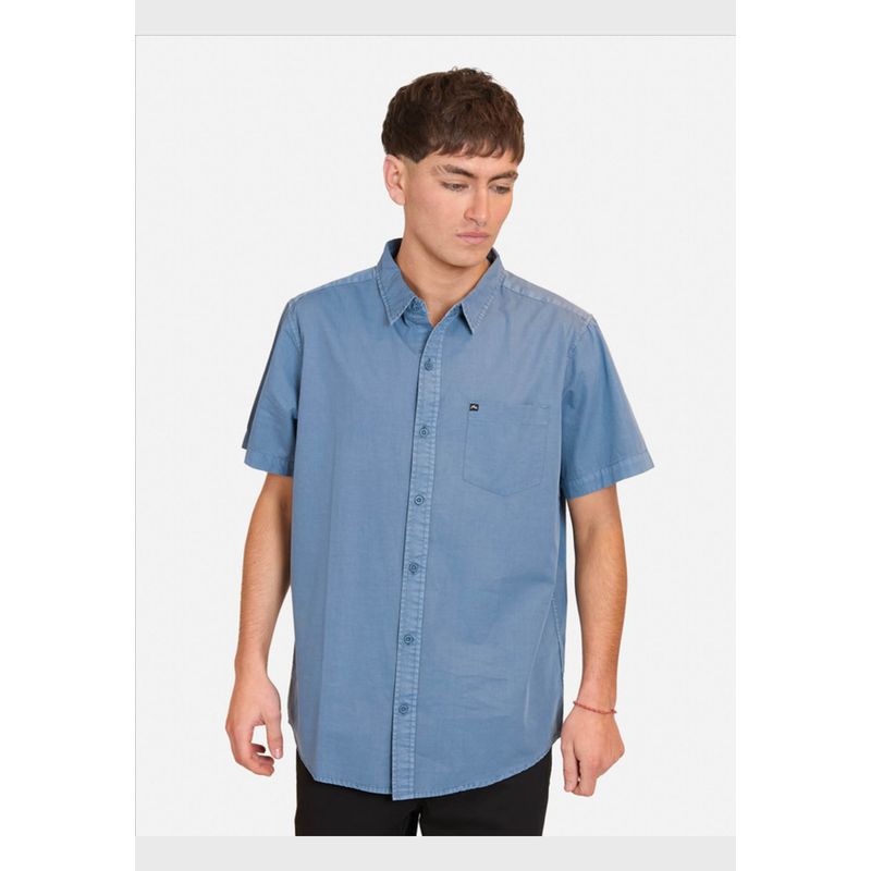 RUSTY - Camisa MC R Die Ss Azul Hombre Rusty