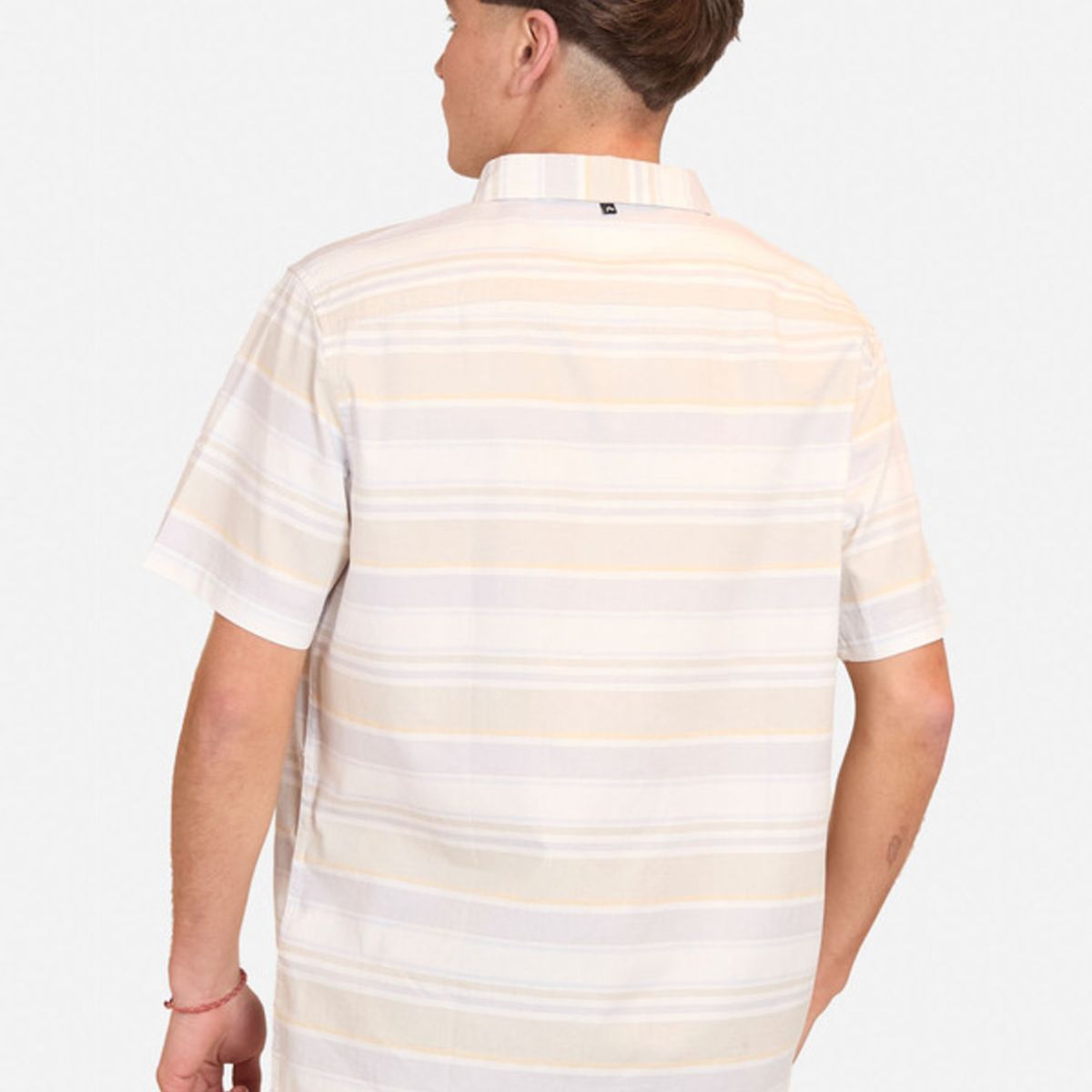 RUSTY - Camisa MC Shirt Lines Light Green Multicolor Hombre Rusty