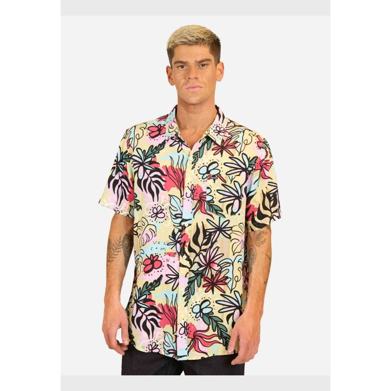 VOLCOM - Camisa MC Walled Out Ss Multicolor Hombre Volcom