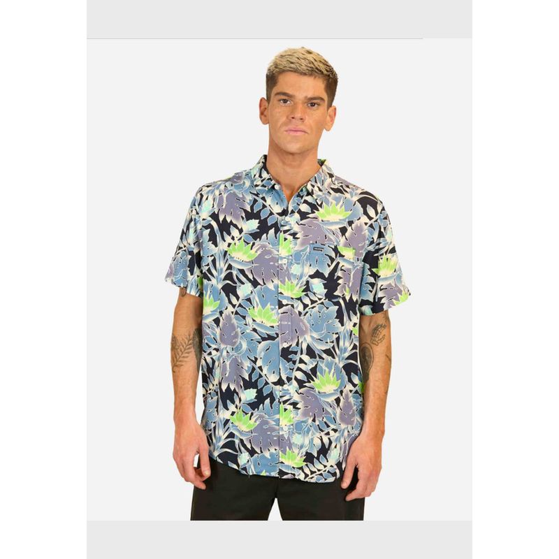 VOLCOM - Camisa MC Leaf Pit SS Multicolor Hombre Volcom