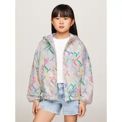 TOMMY HILFIGER - Cortaviento Con Print Monogram Multicolor