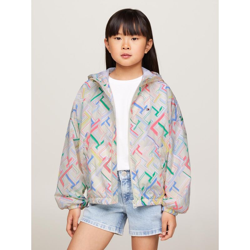 TOMMY HILFIGER - Cortaviento Con Print Monogram Multicolor Tommy Hilfiger