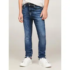 TOMMY HILFIGER - Jeans Scanton Con Lavado Oscuro Azul