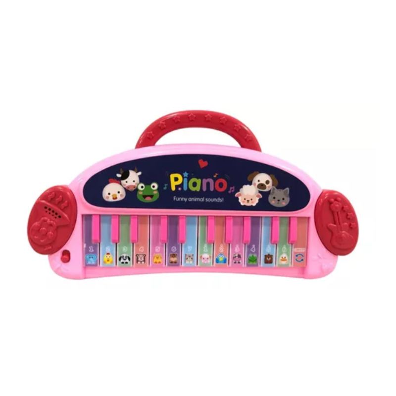 GENERICO - Piano De Sonidos De Animales Multi Sensorial Para Bebés Rosa