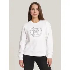 TOMMY HILFIGER - Polerón Con Logo Monogram Blanco