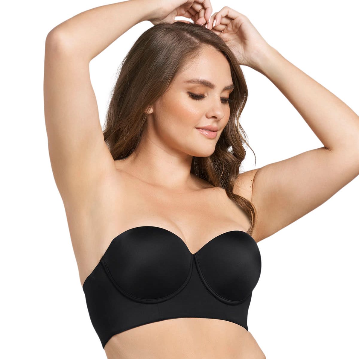 LEONISA - Strapless bustier 360° de perfección 011911 Negro