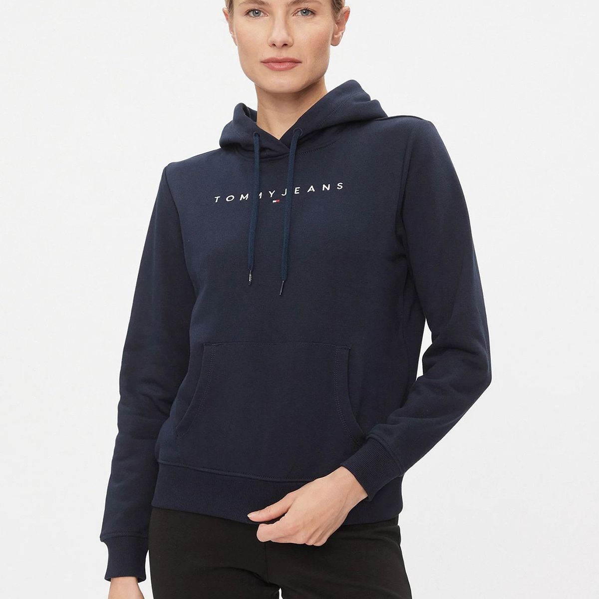TOMMY HILFIGER - Polerón Hoodie Logo Monotype Azul Tommy Jeans
