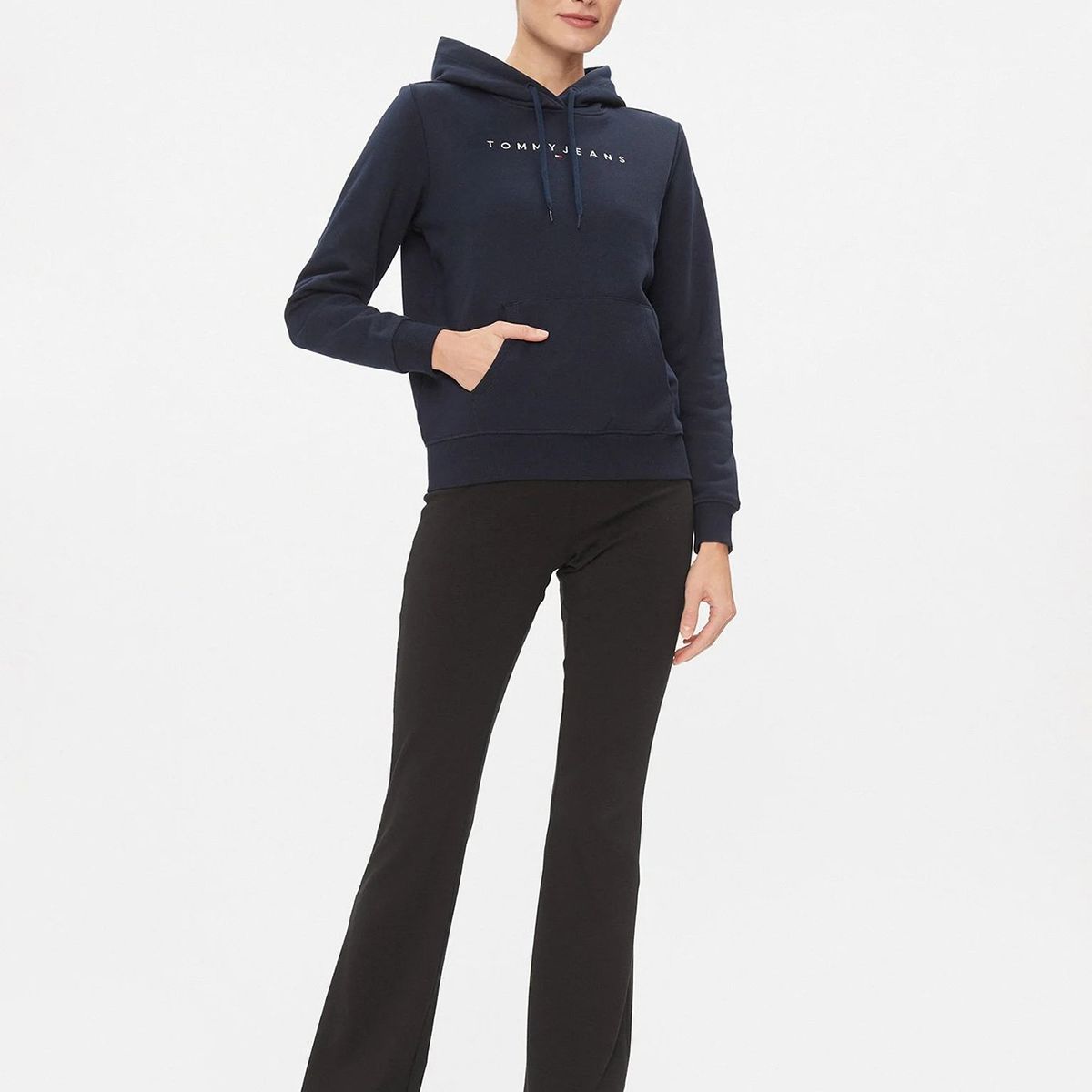 TOMMY HILFIGER - Polerón Hoodie Logo Monotype Azul Tommy Jeans