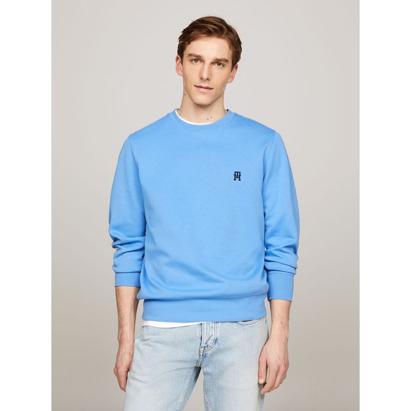 TOMMY HILFIGER - Polerón Logo Monogram Celeste Tommy Hilfiger
