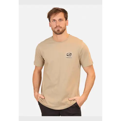 RIP CURL - Polera M/C New World Ocean Tech Tee Café Hombre
