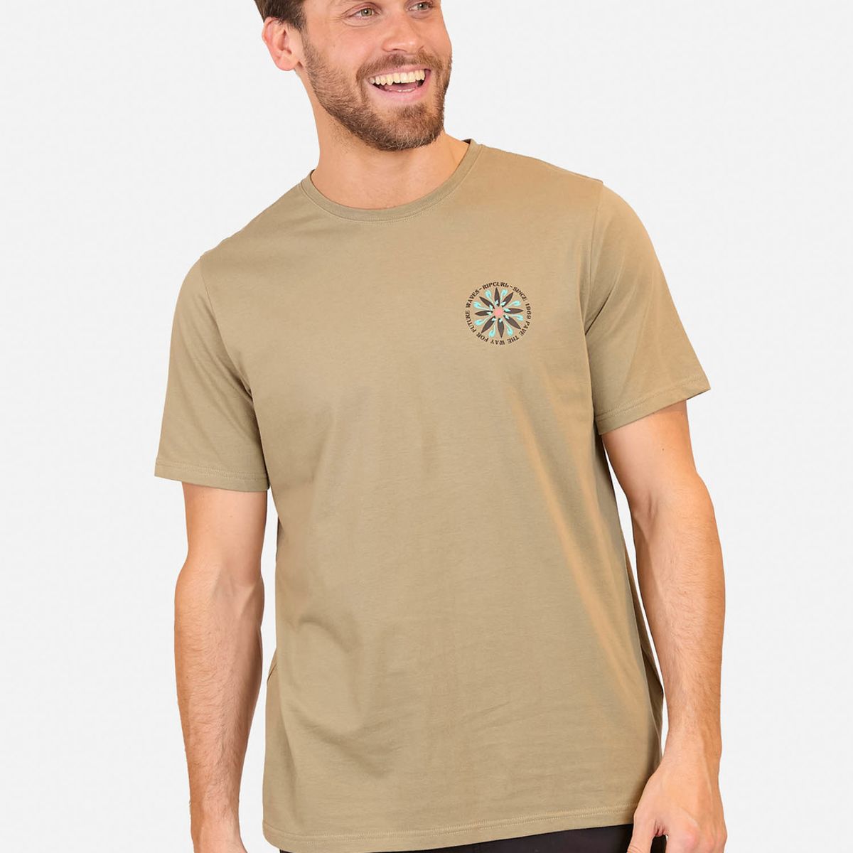 RIP CURL - Polera M/C For Future Waves Tee Verde Hombre Rip Curl